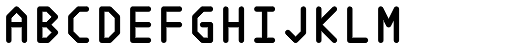 Polyline font specimen