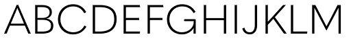 Quasimoda Light font specimen