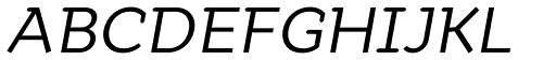 Quiza Pro Italic font specimen