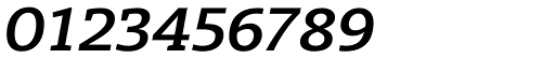 Radcliffe Semi Bold Italic character specimen 5