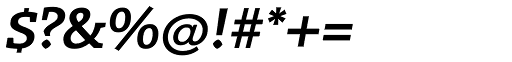 Radcliffe Semi Bold Italic character specimen 6