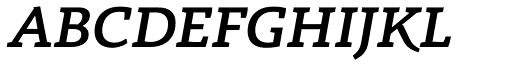 Radcliffe Semi Bold Italic font specimen