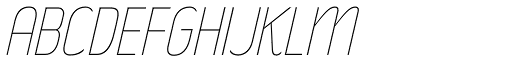 Rakesly UltraLight Italic font specimen