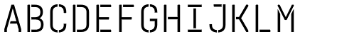 Realtime Stencil DEMO font specimen