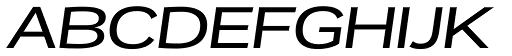Remora Corp W5 Medium Italic font specimen