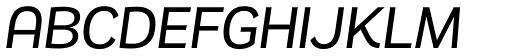Remora Sans W2 Medium Italic font specimen