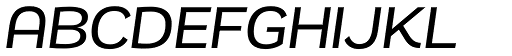Remora Sans W3 Medium Italic font specimen