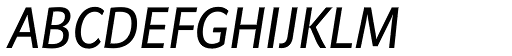 Riga DEMO Italic font specimen