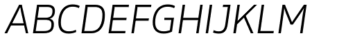 Rleud Demo Light Italic font specimen