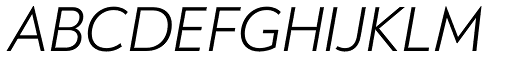 RNS Miles Regular Italic font specimen