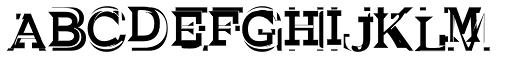 Rubric Cubed font specimen