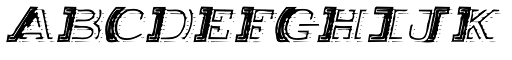 Salutatorian Engraved font specimen