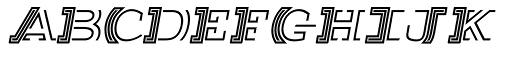 Salutatorian Italic font specimen