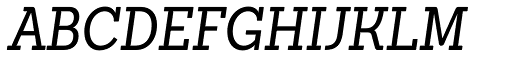 Sanchez Condensed Italic font specimen