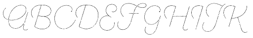 Sant Elia Rough Line Two font specimen