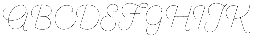 Sant Elia Rough Line font specimen