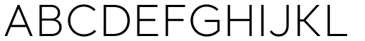 Santral Light font specimen
