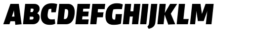 Sarre Testversion Black Italic font specimen