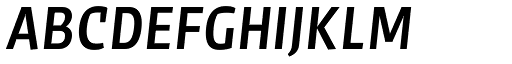 Sarre Testversion Medium Italic font specimen