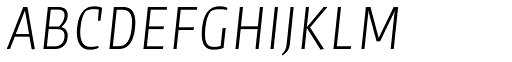 Sarre Testversion UltraLight Italic font specimen