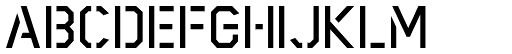 Scriber Bold Stencil font specimen
