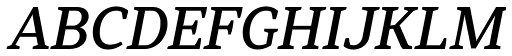 Skema Pro News Medium Italic font specimen