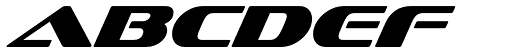 Sofachrome Italic font specimen