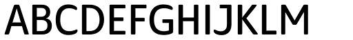 Solitas Nor Regular font specimen