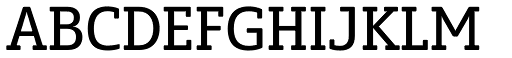 Solitas Slab Nor Regular font specimen