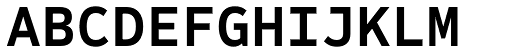 Sometype Mono Bold font specimen