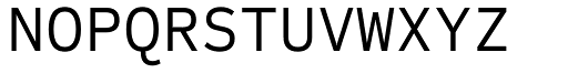 Sometype Mono Regular character specimen 2