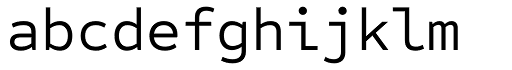 Sometype Mono Regular character specimen 3