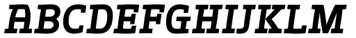 Springsteel Serif Heavy Italic font specimen