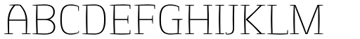 Springsteel Serif Thin font specimen