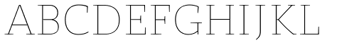 St Marie Thin font specimen