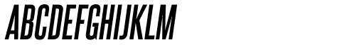 Steelfish Bold Italic font specimen