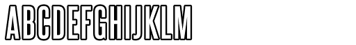 Steelfish Outline font specimen