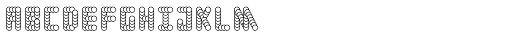 SUSHI Stroke font specimen