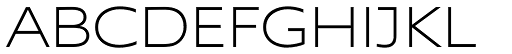 Supra Extended ExtraLight font specimen