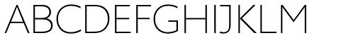 Supra Thin font specimen