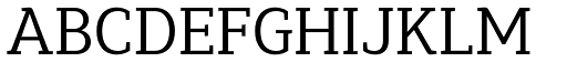 Synerga Pro Regular font specimen