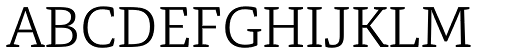 Tangent Light font specimen