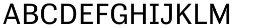 Tenso Regular font specimen