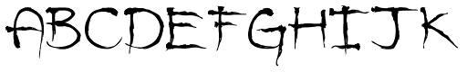 The·demon·font font specimen