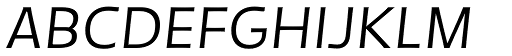 Tikal Sans Medium Italic font specimen