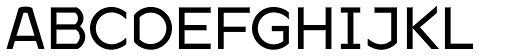TRIALGeometrico Regular font specimen