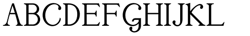 Treatise font specimen