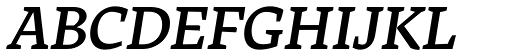 Tuna-Medium Italic font specimen