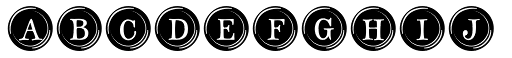 Type Keys Filled font specimen