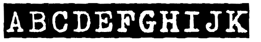Typewriter 1950 Tech Mono Neg DEMO font specimen